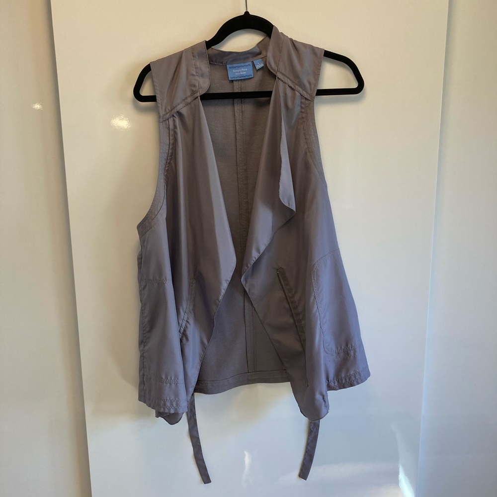 Gray Simply Vera Wang fashion vest size L